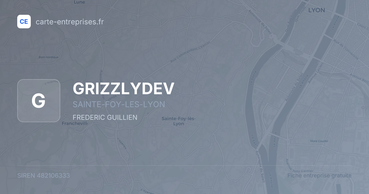 GRIZZLYDEV — 482106333 — fiche entreprise