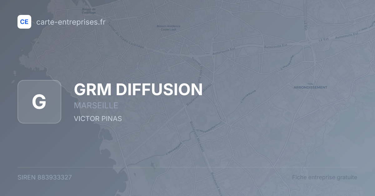 GRM DIFFUSION — 883933327 — fiche entreprise