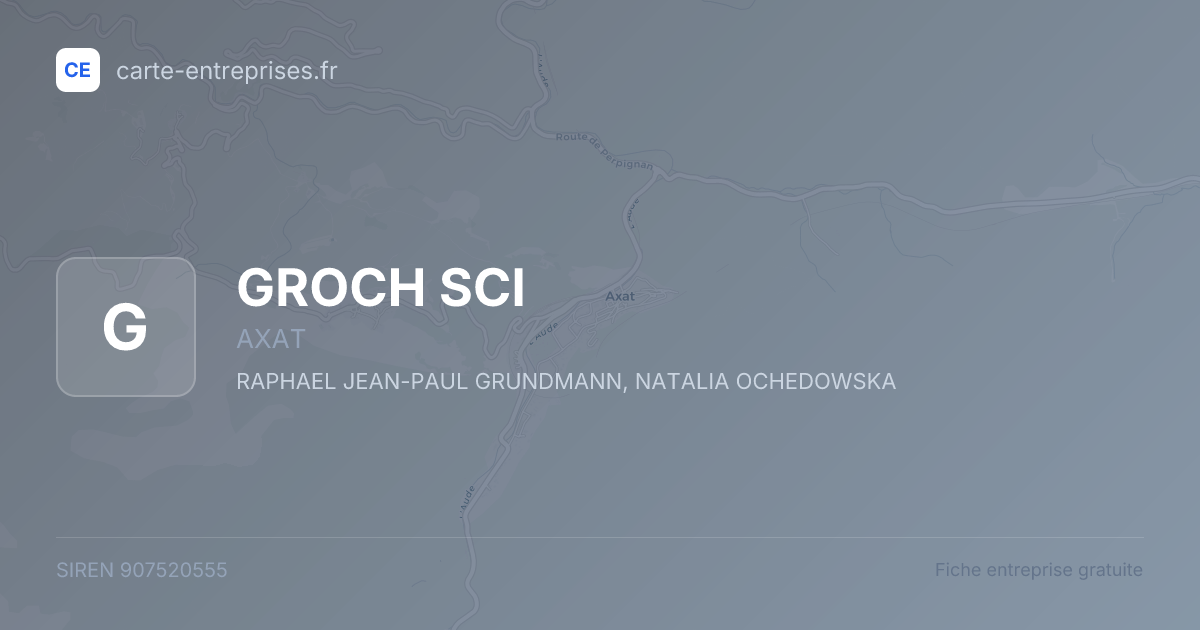 GROCH SCI — 907520555 — fiche entreprise