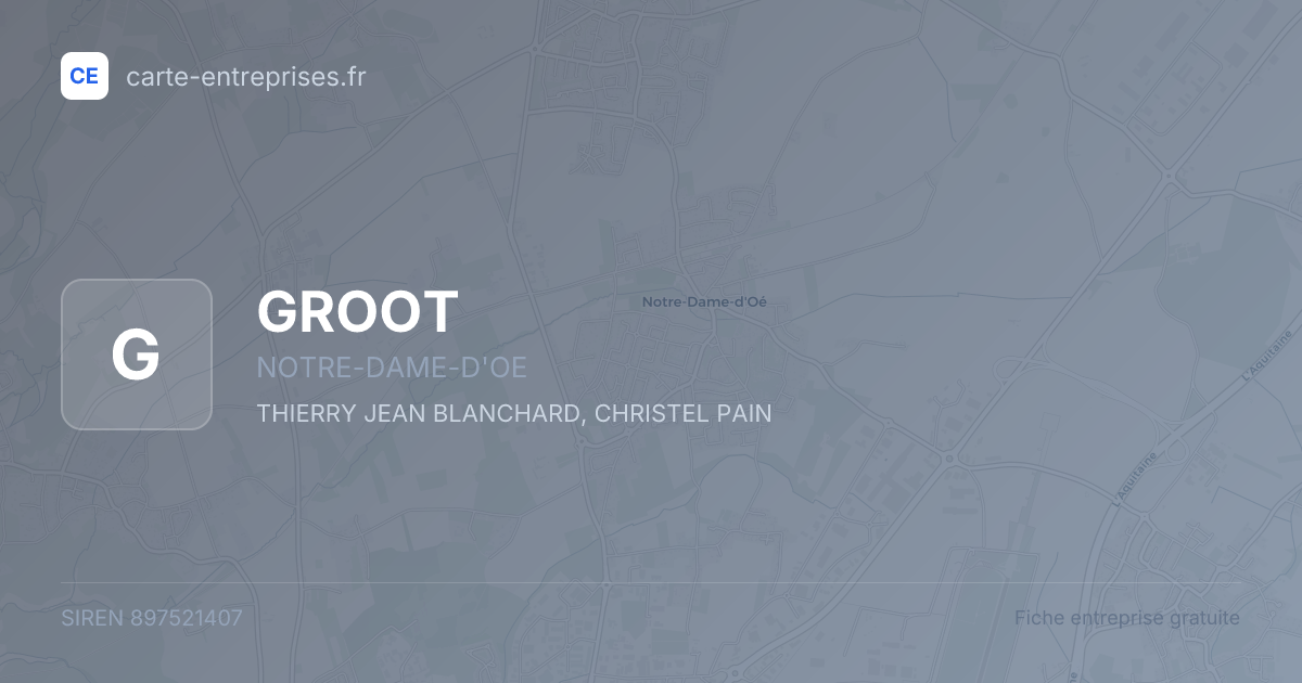 GROOT — 897521407 — fiche entreprise