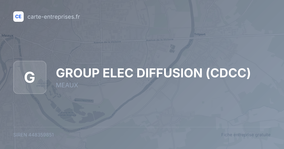 GROUP ELEC DIFFUSION (CDCC) — 448359851 — fiche entreprise
