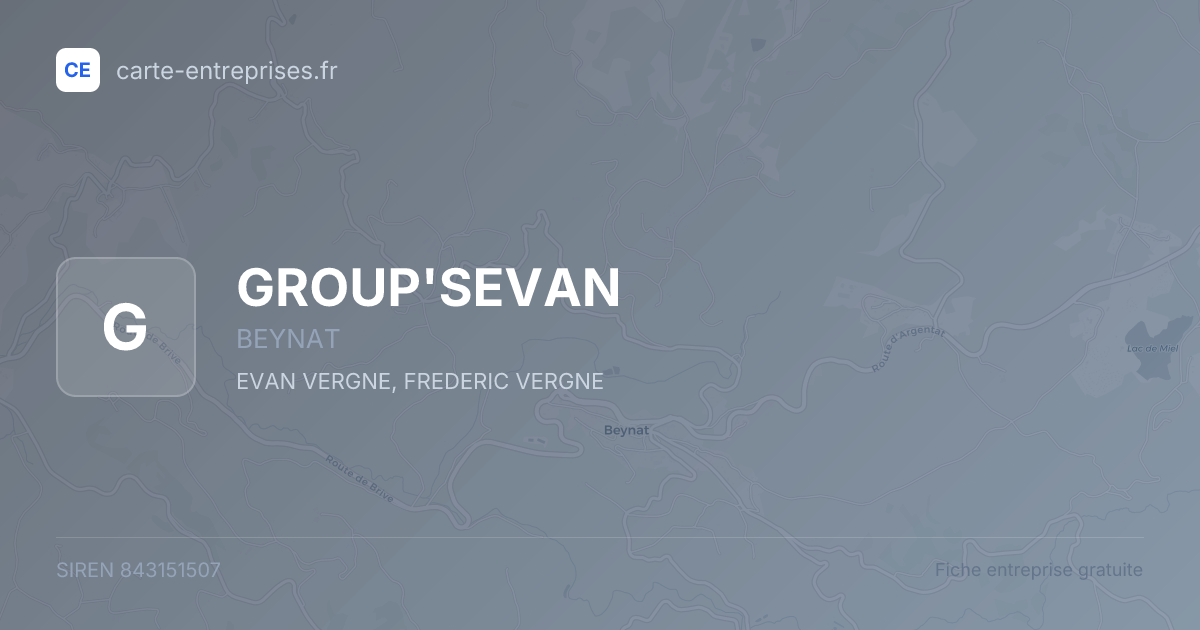 GROUP'SEVAN — 843151507 — fiche entreprise