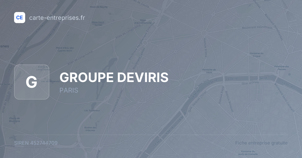 GROUPE DEVIRIS — 452744709 — fiche entreprise