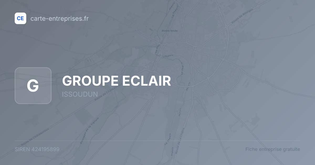 GROUPE ECLAIR — 424195899 — fiche entreprise