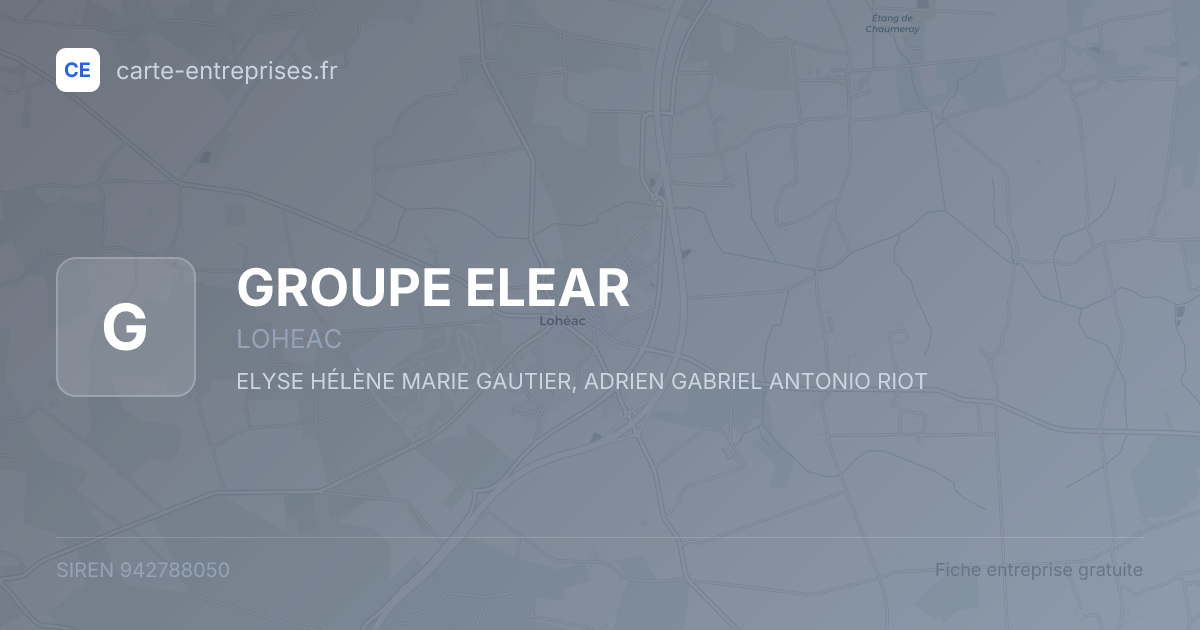GROUPE ELEAR — 942788050 — fiche entreprise