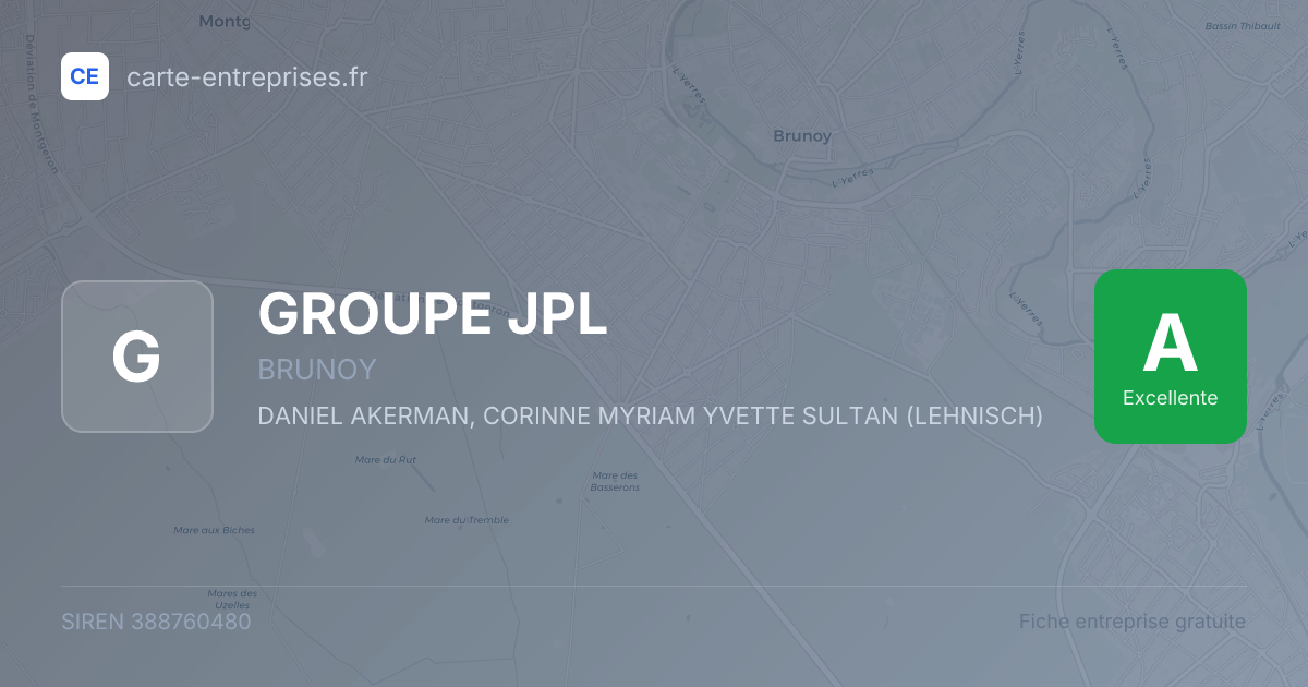 GROUPE JPL — 388760480 — fiche entreprise