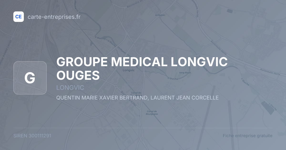 GROUPE MEDICAL LONGVIC OUGES — 300111291 — fiche entreprise