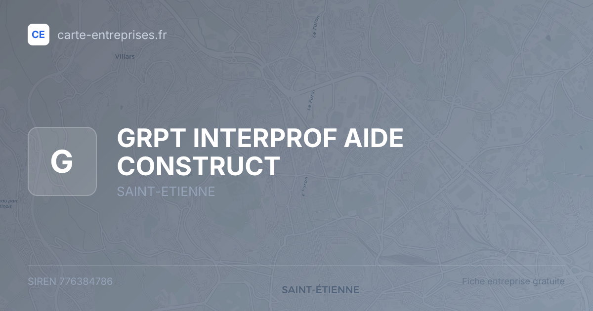 GRPT INTERPROF AIDE CONSTRUCT — 776384786 — fiche entreprise