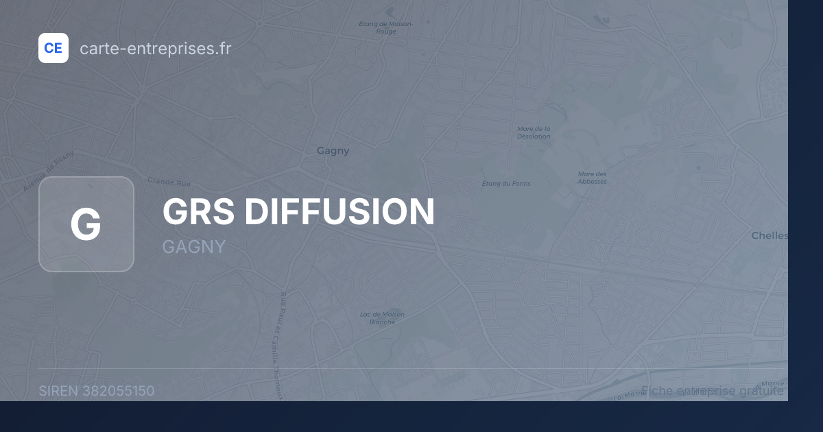 GRS DIFFUSION — 382055150 — fiche entreprise