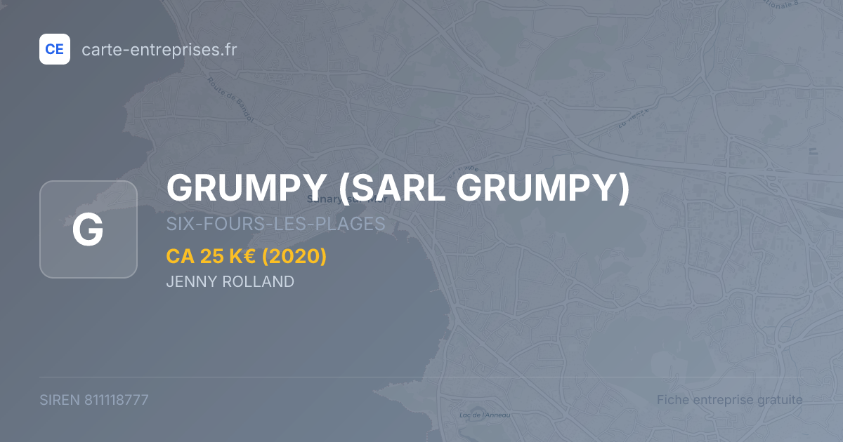GRUMPY (SARL GRUMPY) — 811118777 — fiche entreprise