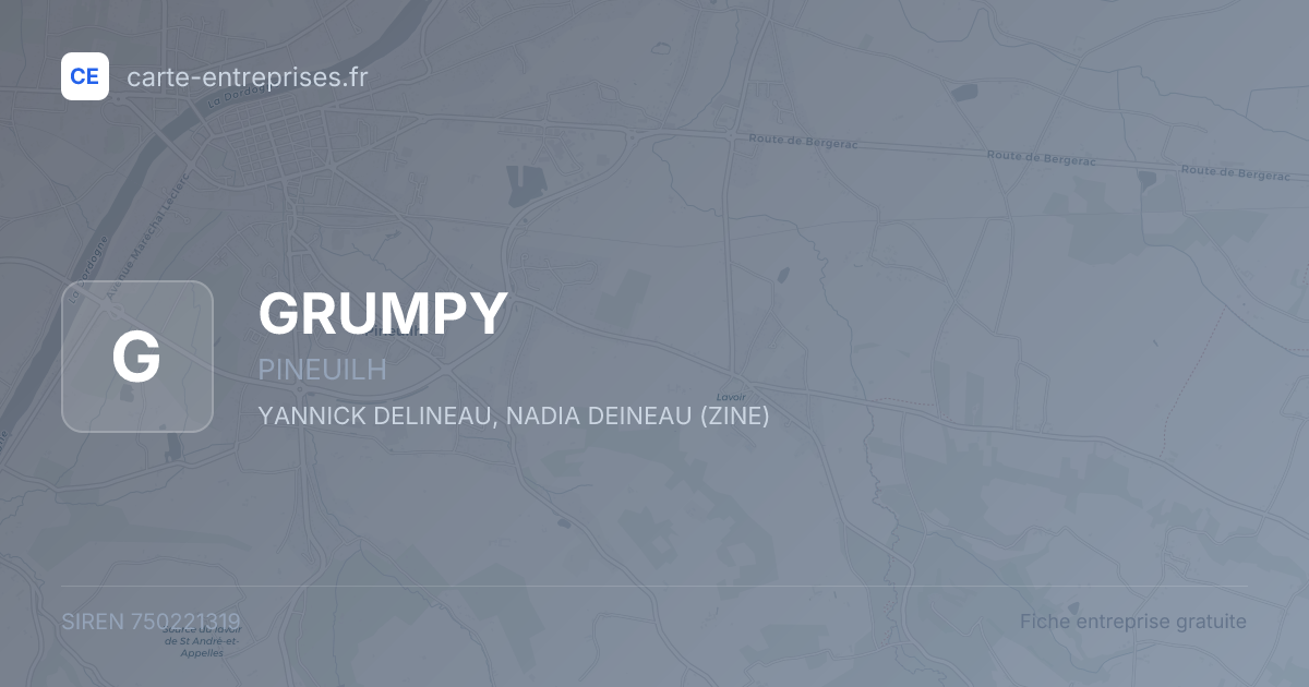 GRUMPY — 750221319 — fiche entreprise