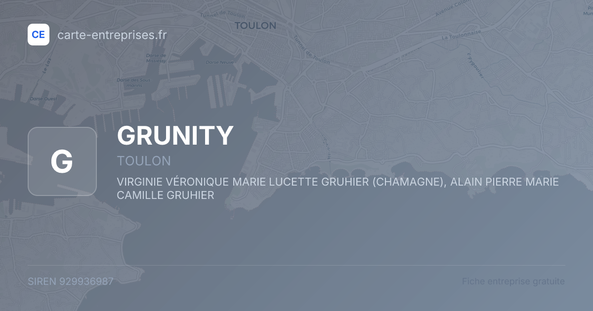 GRUNITY — 929936987 — fiche entreprise