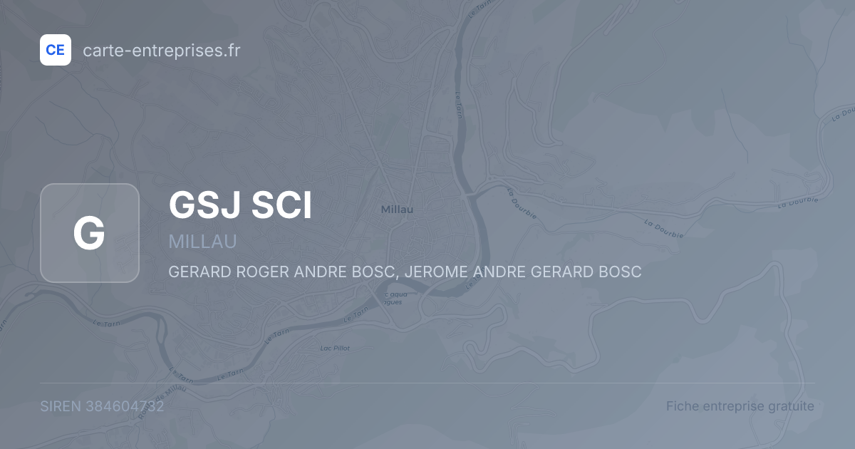 GSJ SCI — 384604732 — fiche entreprise