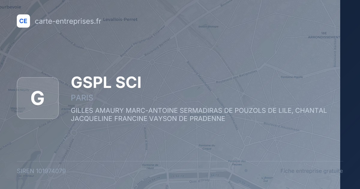 GSPL SCI — 101974079 — fiche entreprise