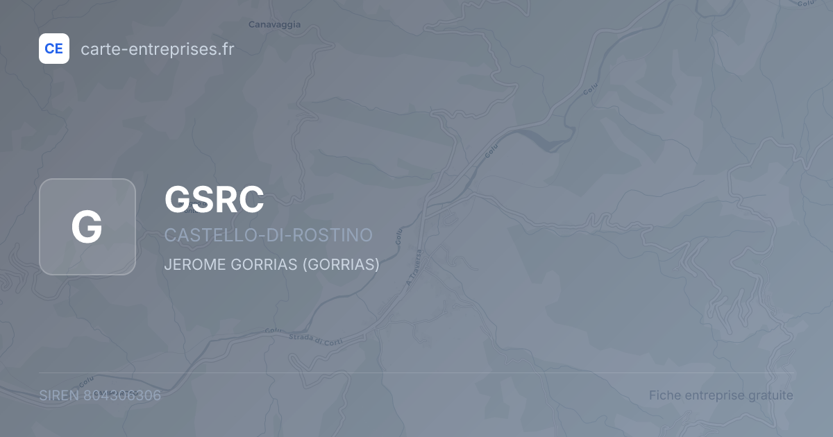 GSRC — 804306306 — fiche entreprise