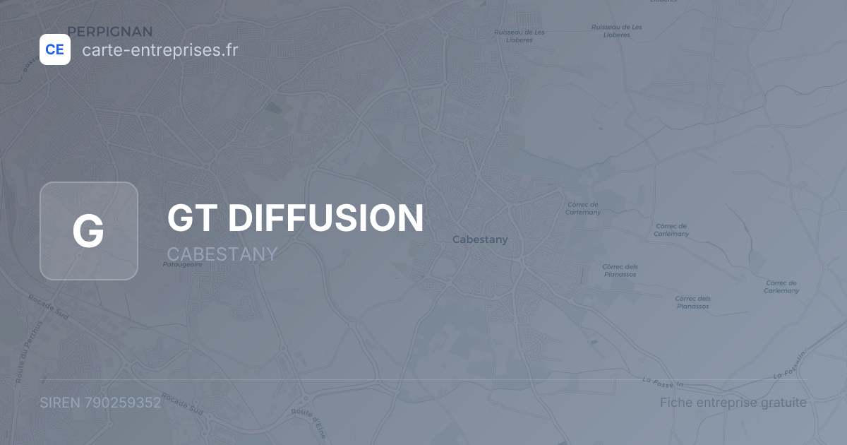 GT DIFFUSION — 790259352 — fiche entreprise