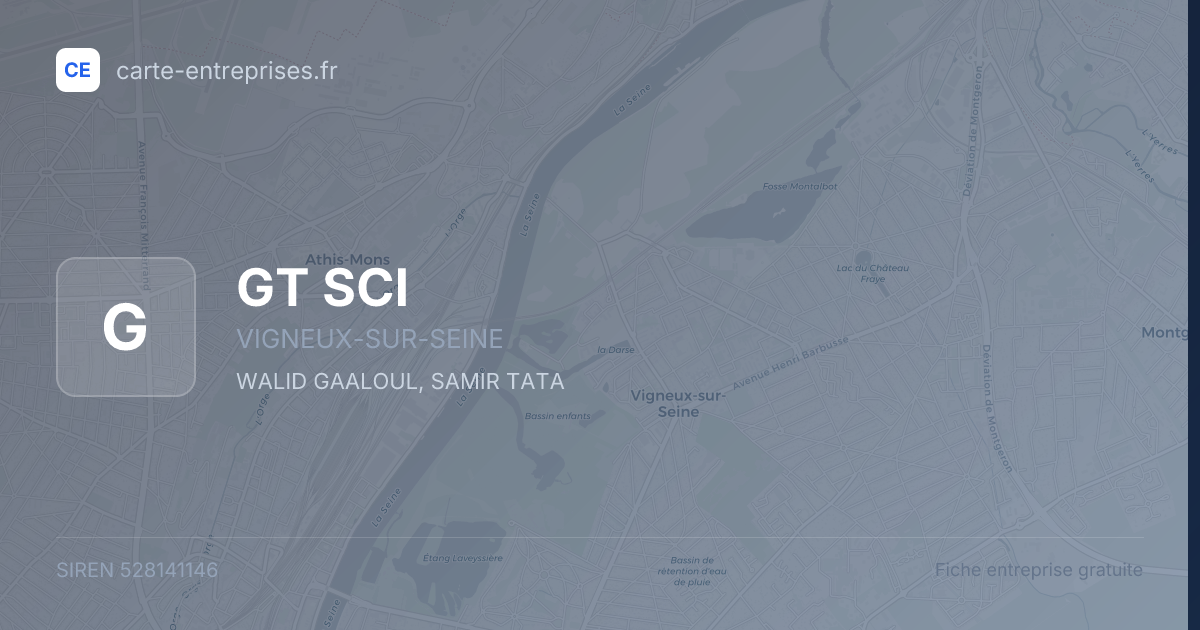 GT SCI — 528141146 — fiche entreprise