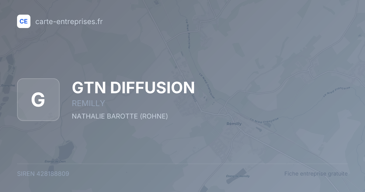 GTN DIFFUSION — 428188809 — fiche entreprise