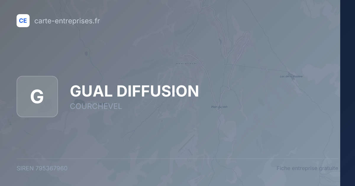 GUAL DIFFUSION — 795367960 — fiche entreprise