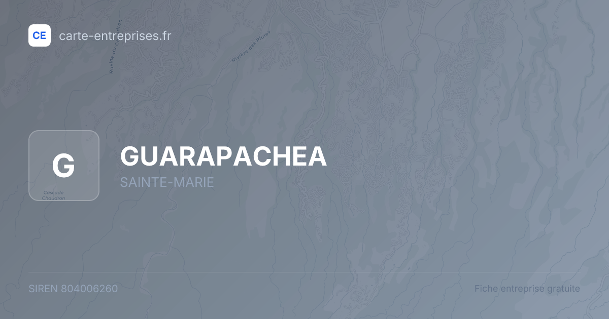 GUARAPACHEA — 804006260 — fiche entreprise