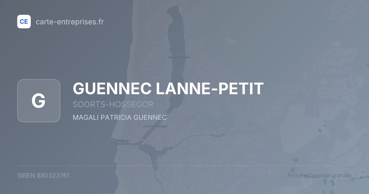 GUENNEC LANNE-PETIT — 880323761 — fiche entreprise