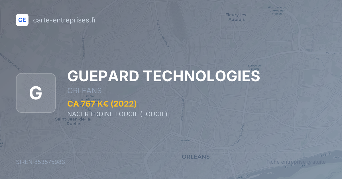 GUEPARD TECHNOLOGIES — 853575983 — fiche entreprise