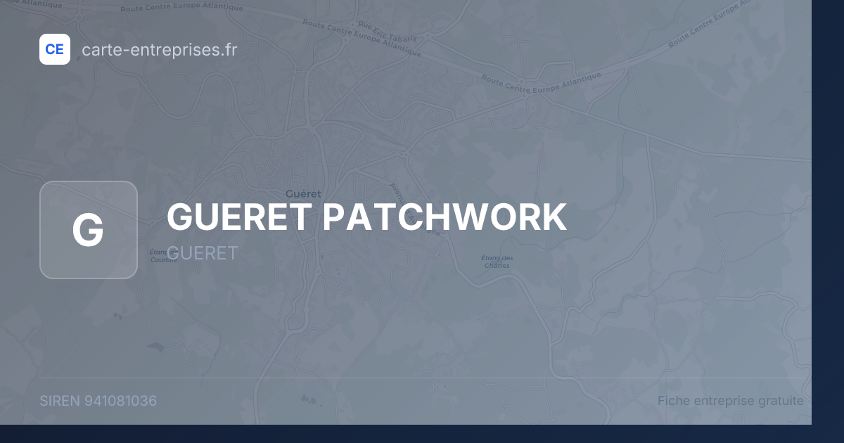 GUERET PATCHWORK — 941081036 — fiche entreprise