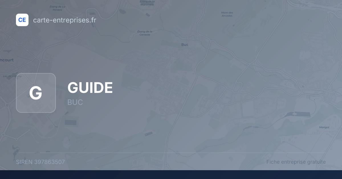 GUIDE — 397863507 — fiche entreprise