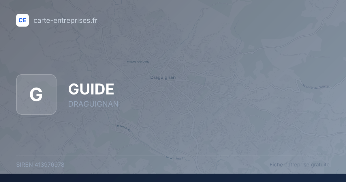 GUIDE — 413976978 — fiche entreprise