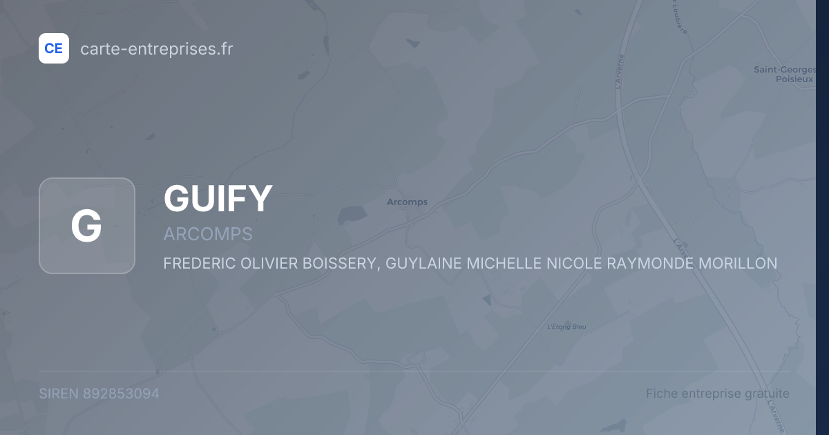 GUIFY — 892853094 — fiche entreprise