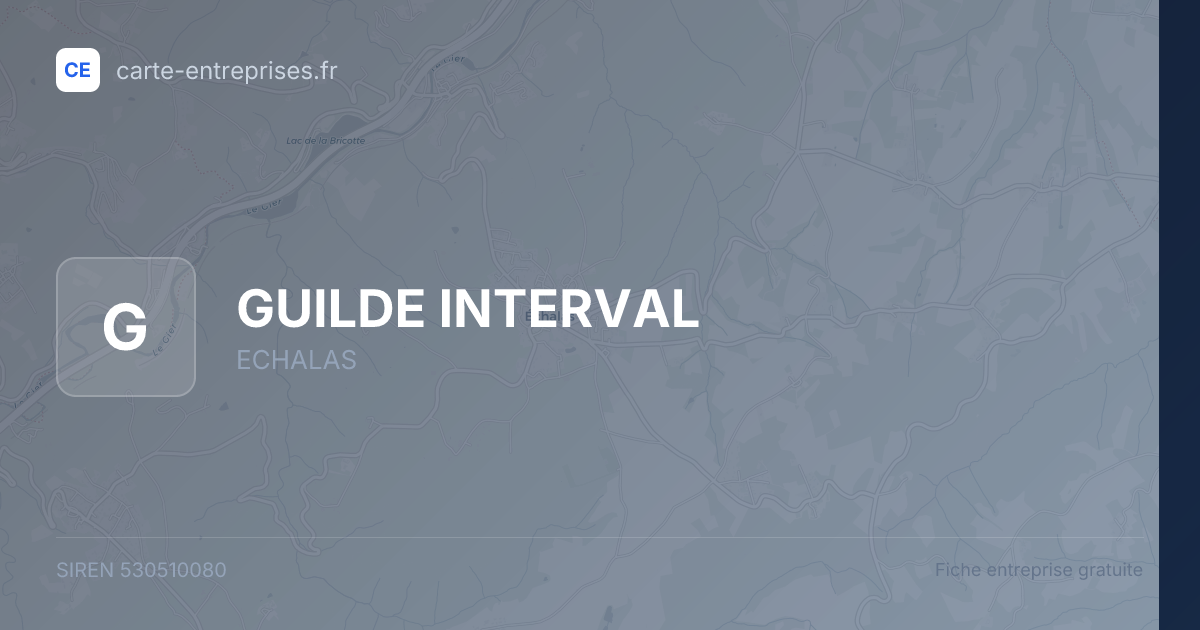 GUILDE INTERVAL — 530510080 — fiche entreprise