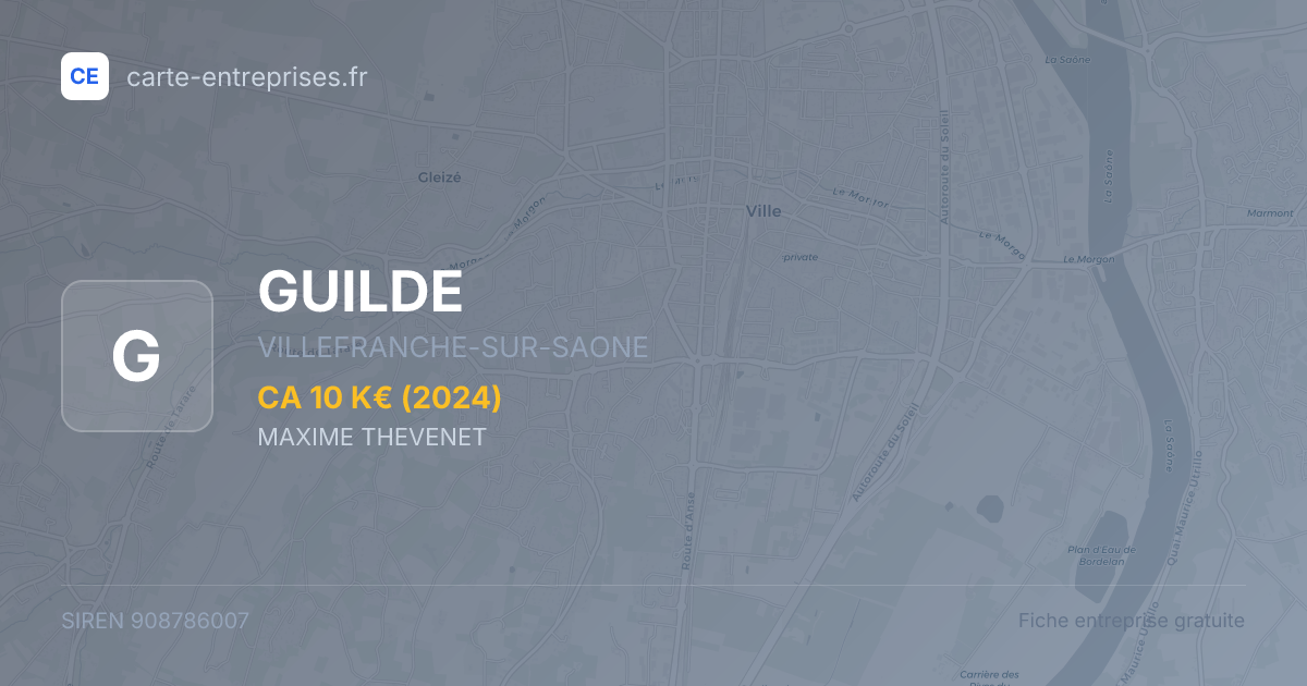 GUILDE — 908786007 — fiche entreprise