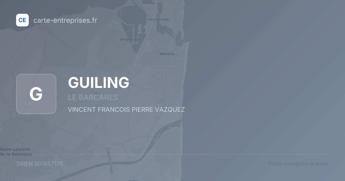 GUILING — 501657175 — fiche entreprise