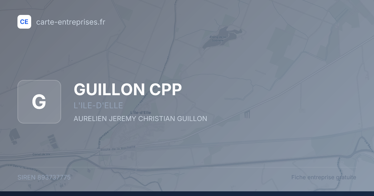 GUILLON CPP — 893737775 — fiche entreprise