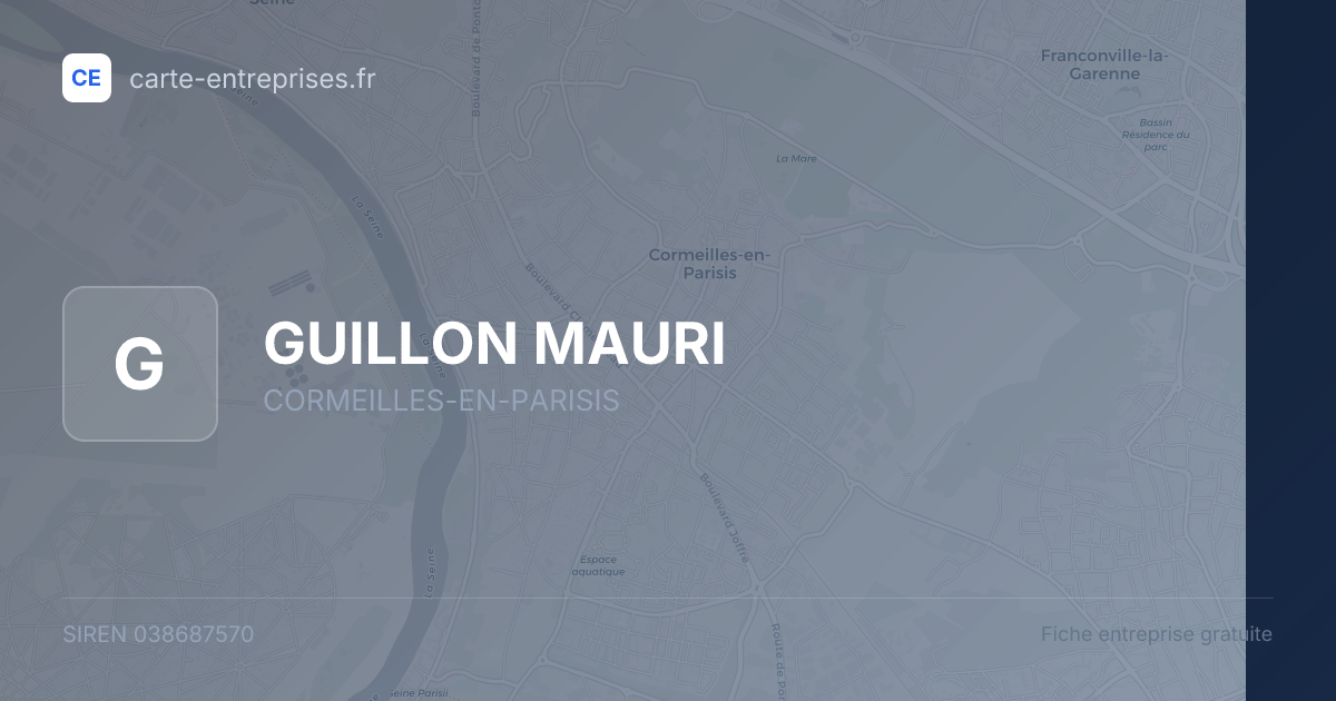 GUILLON                       MAURI — 038687570 — fiche entreprise