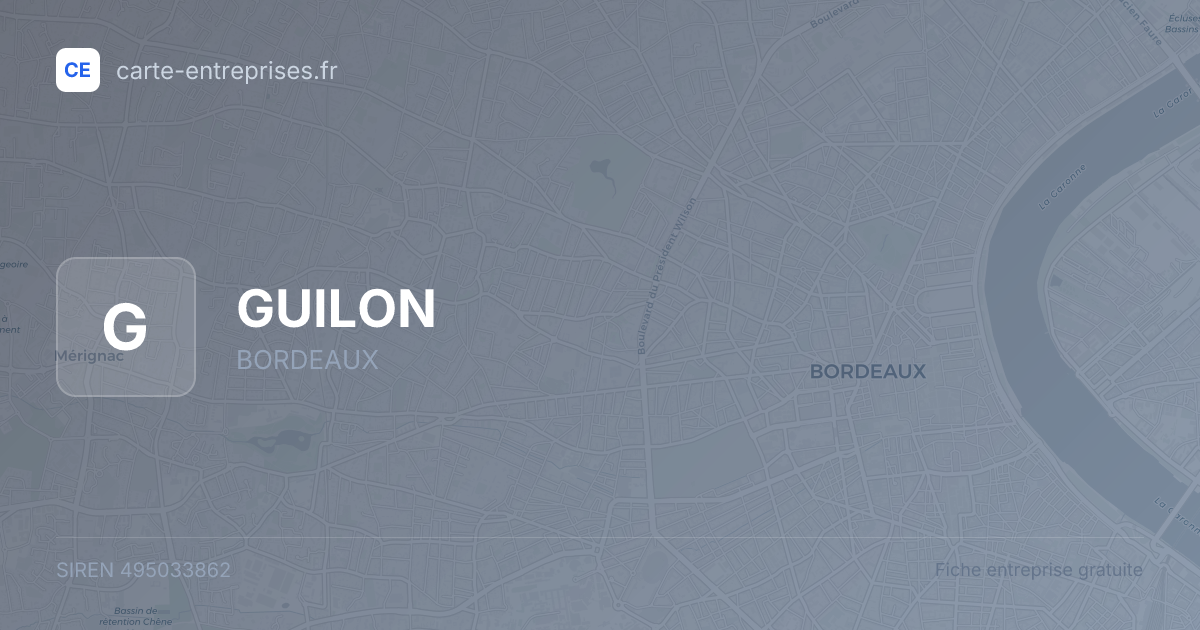 GUILON — 495033862 — fiche entreprise