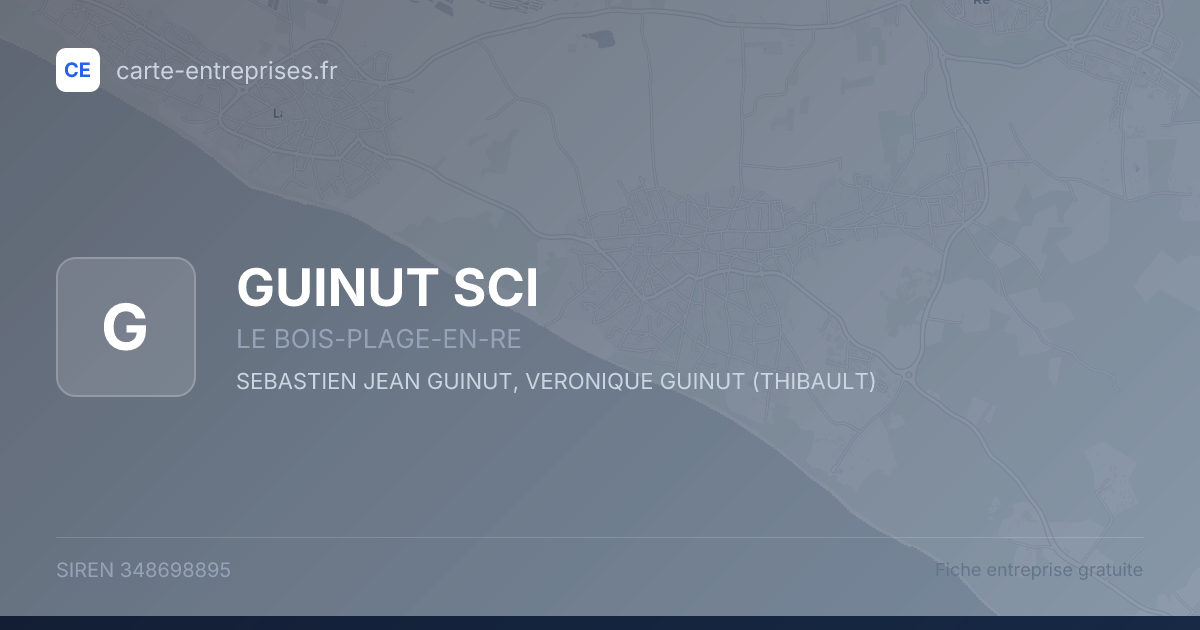 GUINUT SCI — 348698895 — fiche entreprise