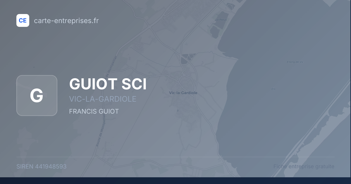 GUIOT SCI — 441948593 — fiche entreprise