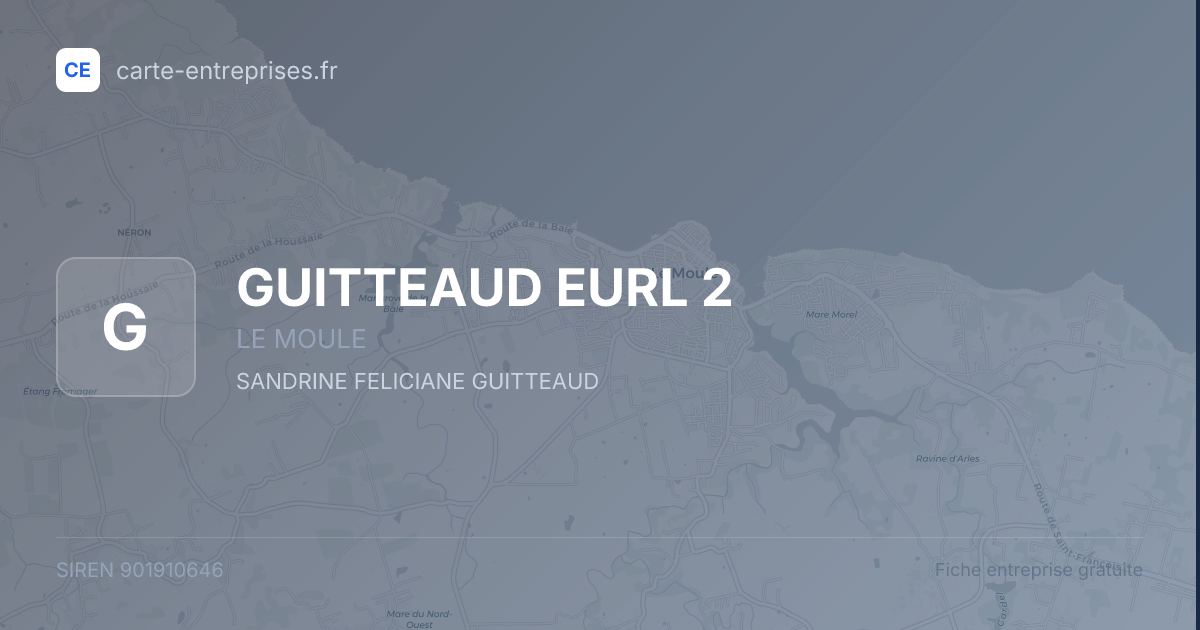 GUITTEAUD EURL 2 — 901910646 — fiche entreprise