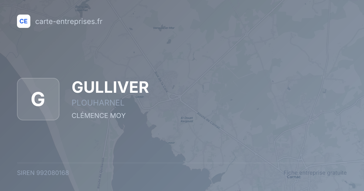 GULLIVER — 992080168 — fiche entreprise