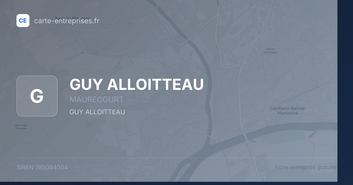GUY ALLOITTEAU — 785094004 — fiche entreprise