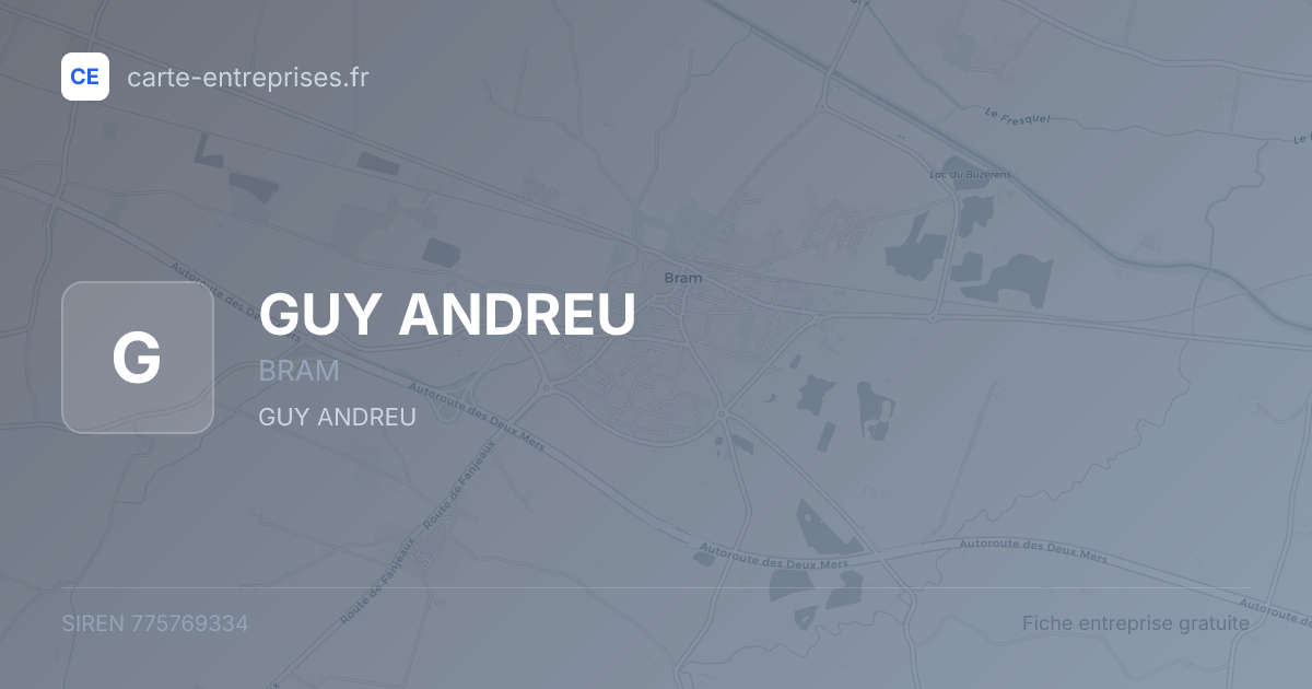 GUY ANDREU — 775769334 — fiche entreprise