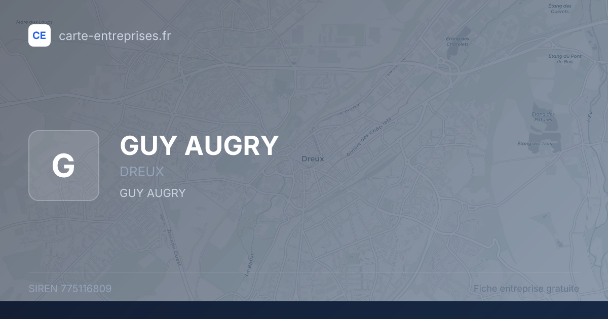 GUY AUGRY — 775116809 — fiche entreprise
