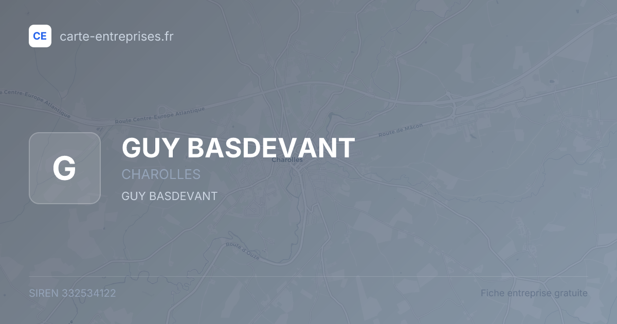 GUY BASDEVANT — 332534122 — fiche entreprise