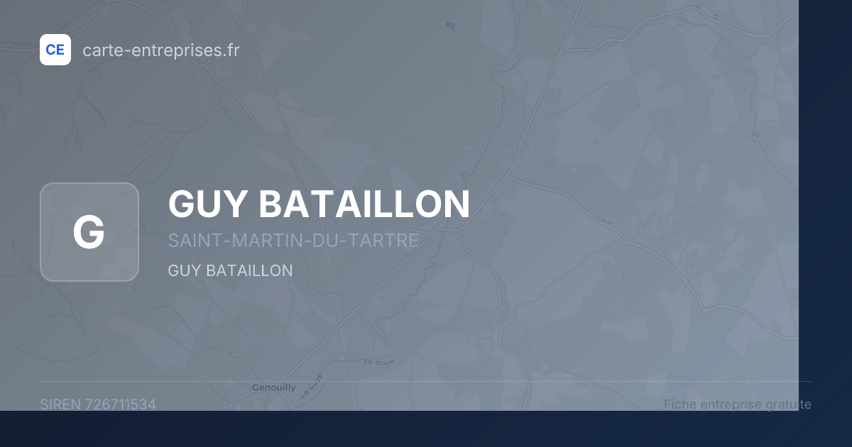 GUY BATAILLON — 726711534 — fiche entreprise