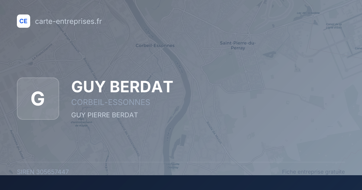 GUY BERDAT — 305657447 — fiche entreprise