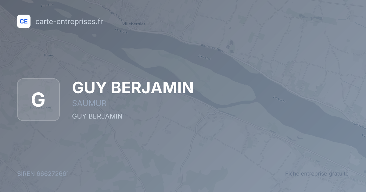 GUY BERJAMIN — 666272661 — fiche entreprise