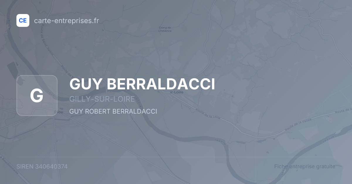 GUY BERRALDACCI — 340640374 — fiche entreprise