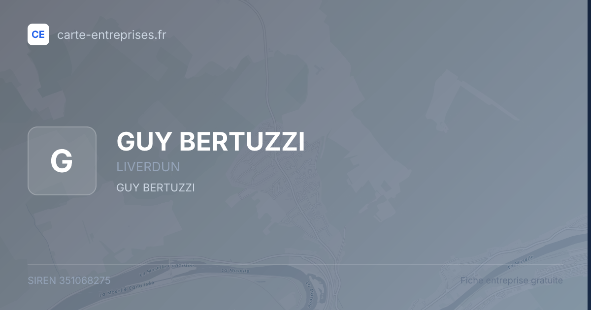 GUY BERTUZZI — 351068275 — fiche entreprise