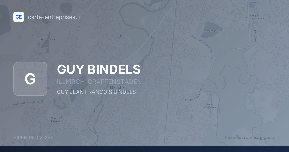 GUY BINDELS — 951021294 — fiche entreprise